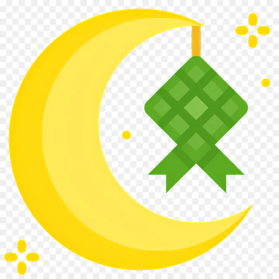 Ketupat，Croissant De Lune PNG