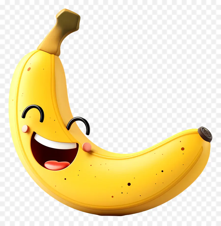 Fruit De Dessin Animé 3d，Banane PNG