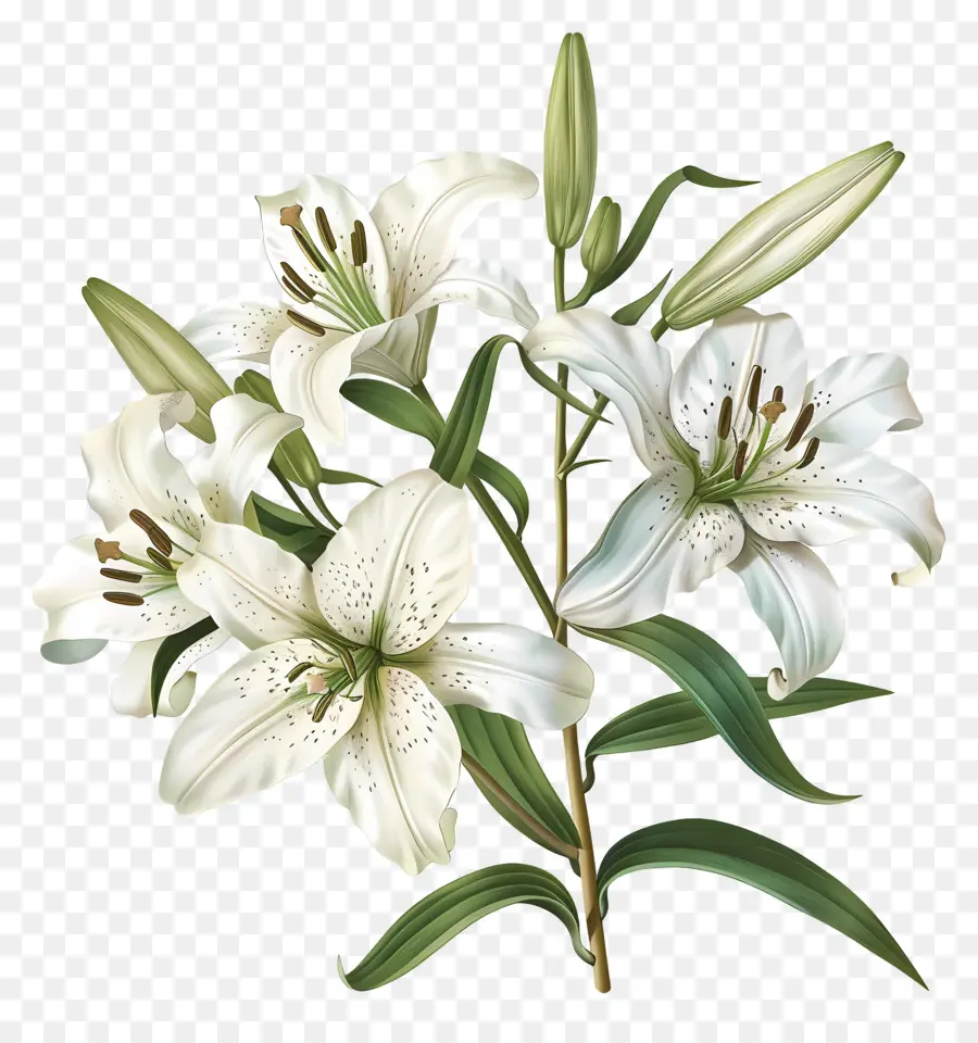 Lys，Blanc Fleur De Lys PNG