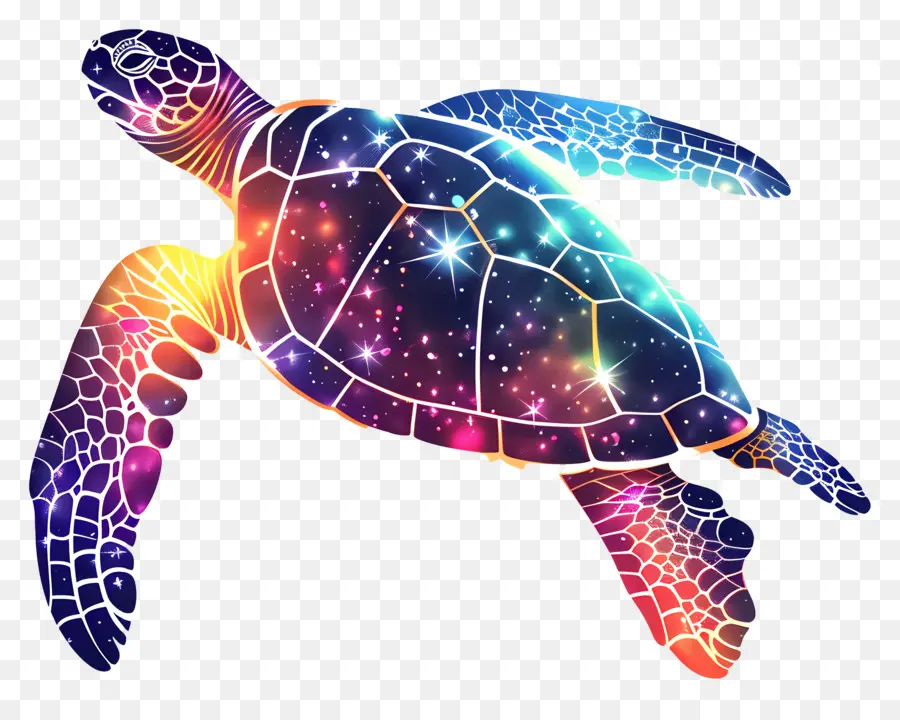 Silhouette De Tortue，Tortue Galactique PNG