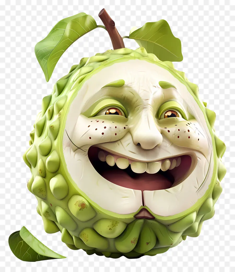 Fruit De Dessin Animé 3d，Fruit Souriant PNG