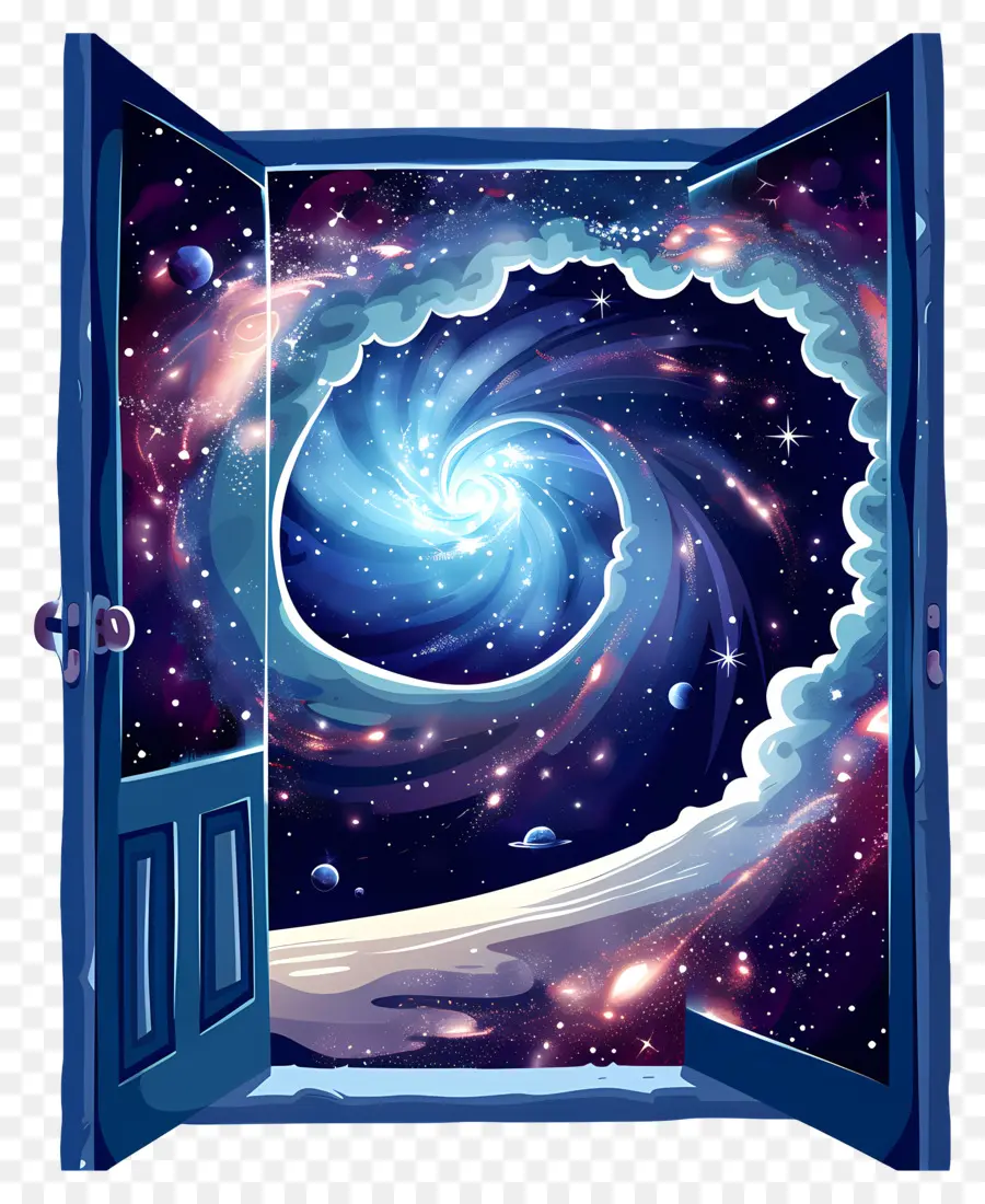 porte PNG - porte galaxie chambre illustration transparente