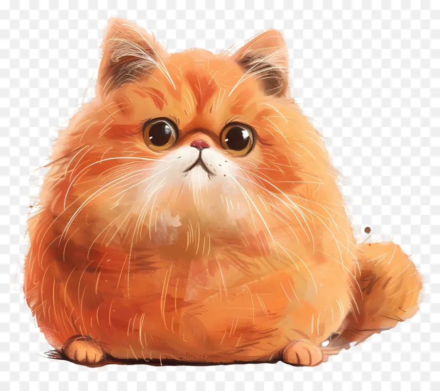 Chat Mignon，Chat Orange PNG