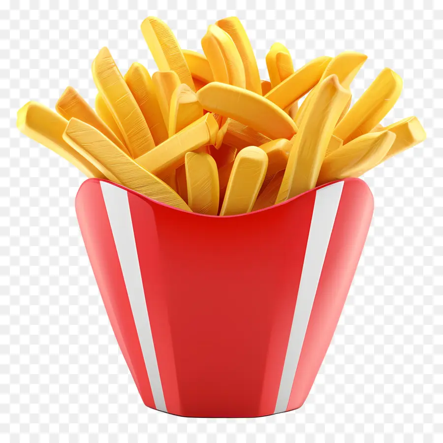 Frites，Tasse En Plastique Rouge PNG