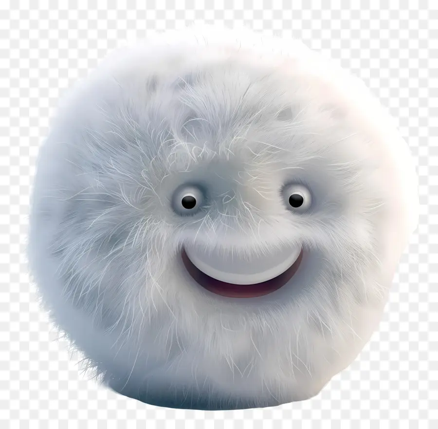 Dessin Animé 3d Flou，Bonne Boule De Neige PNG