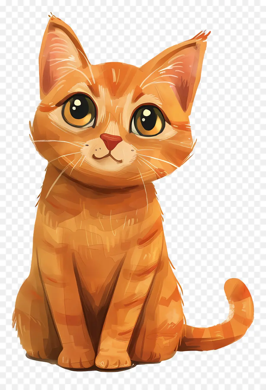 Chat Roux，Chat Tabby Orange PNG