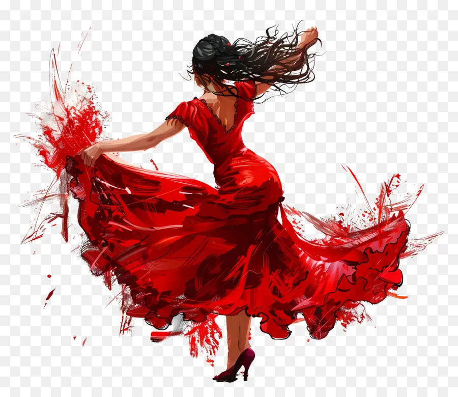 Flamenco Dancing，Femme PNG