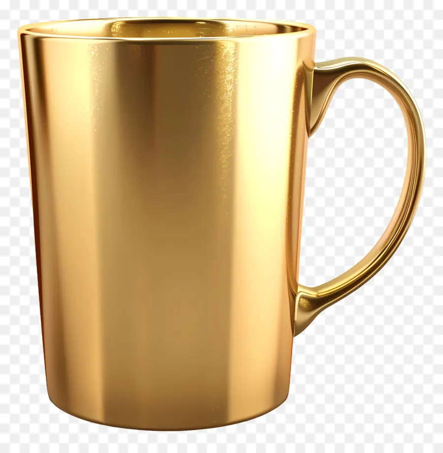 Tasse à Café，Or Mug PNG