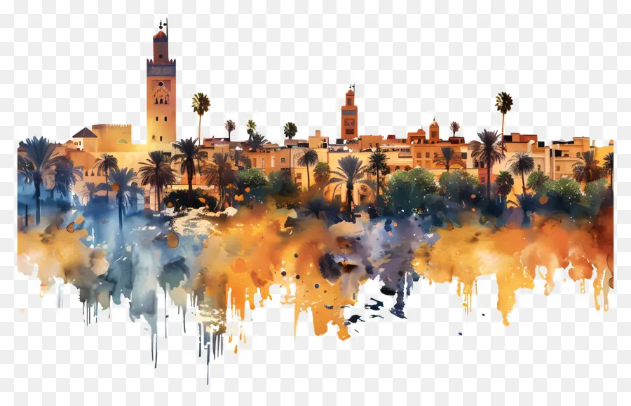 Marrakech，Les Toits De La Ville PNG