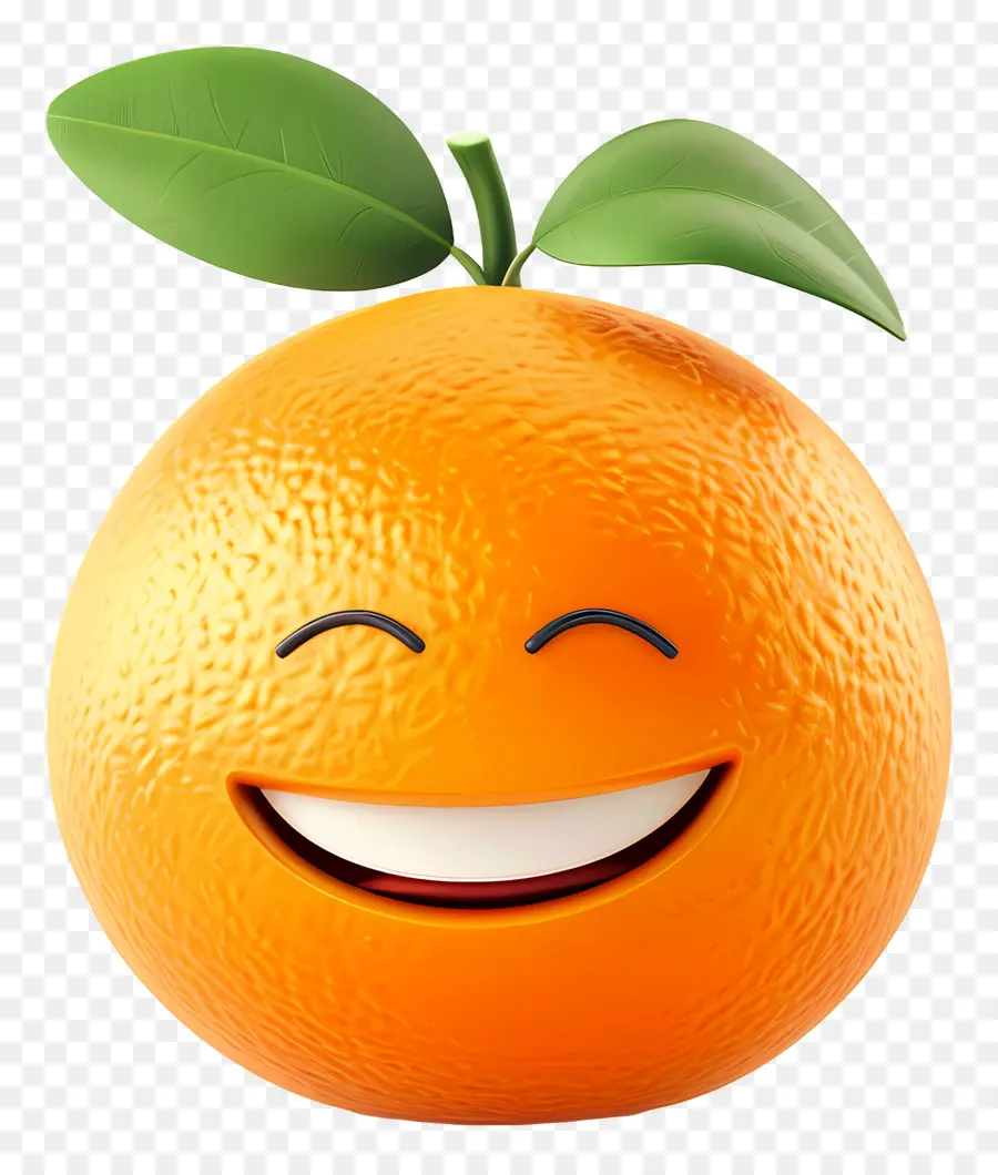 Fruit De Dessin Animé 3d，Heureux D'orange PNG