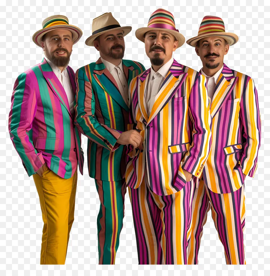 Quatuor De Barbier，Costumes Colorés PNG