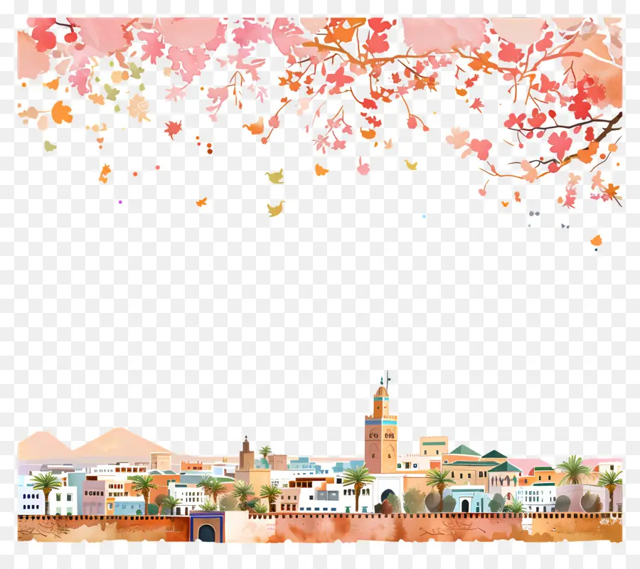 Marrakech，Paysage Urbain PNG