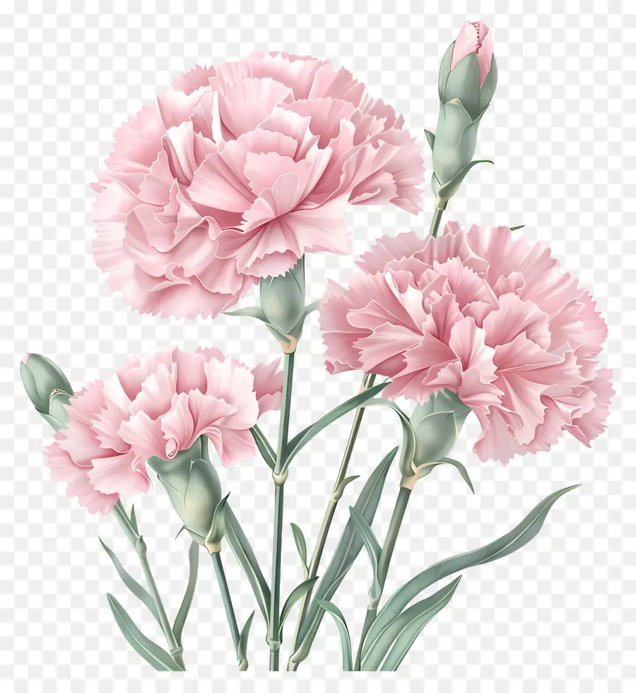 Oeillet Rose，Oeillets PNG