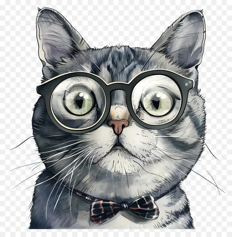 Chat，Chat Tabby Gris PNG