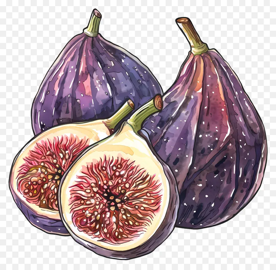Figues，Fruit Pourpre PNG