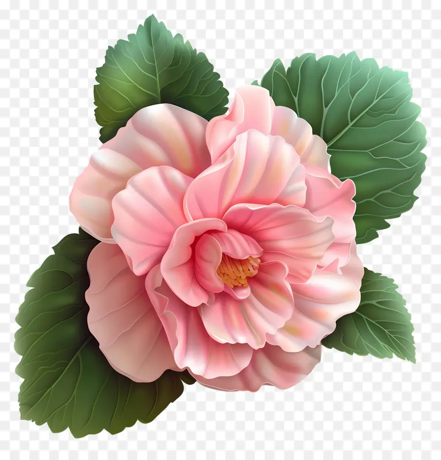 Fleurs De Dessins Animés 3d，Hibiscus Rose PNG