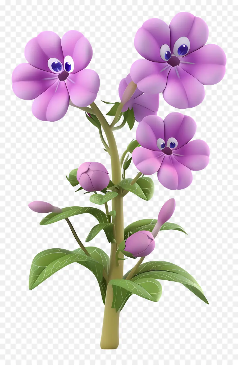 Fleurs De Dessins Animés 3d，Petite Plante PNG