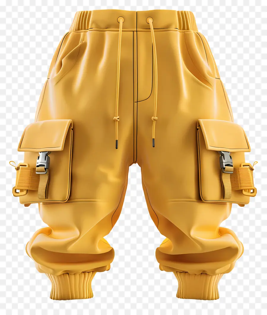 Pantalon Cargo，Pantalon Jaune PNG