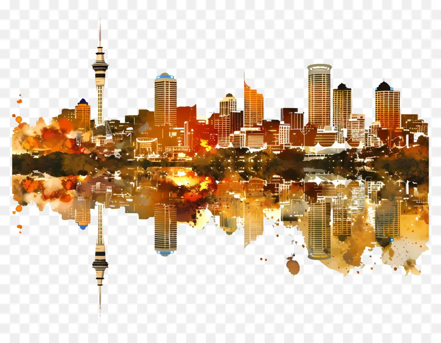 Auckland Skyline，La Ville De New York Skyline PNG