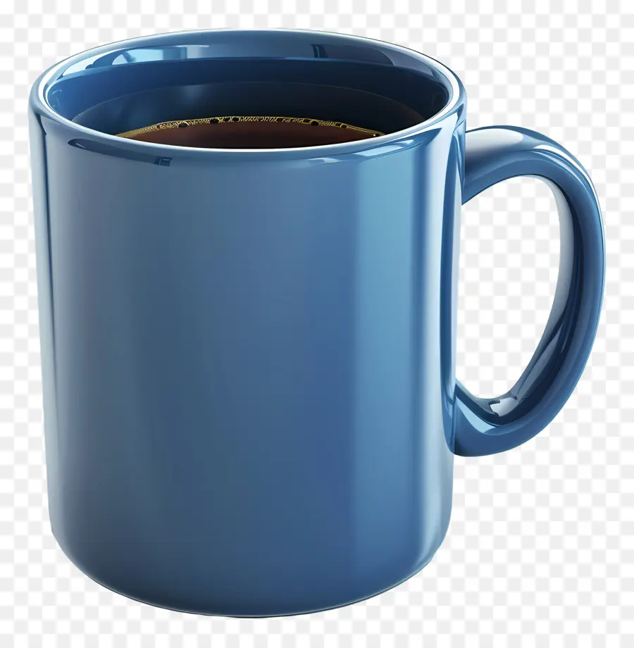 Tasse à Café，Mug Bleu PNG