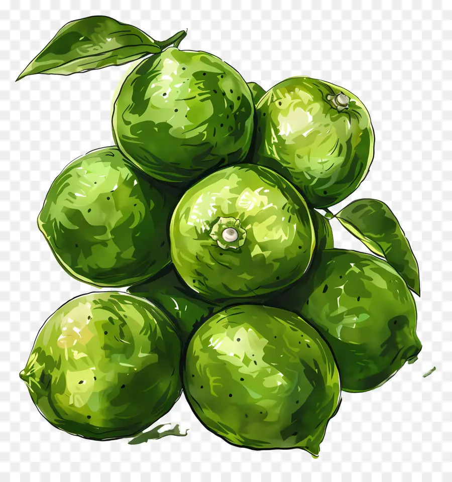 Citrons Verts，Vert PNG