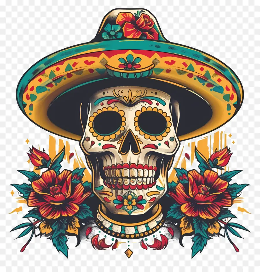 Cinco De Mayo，Crâne PNG