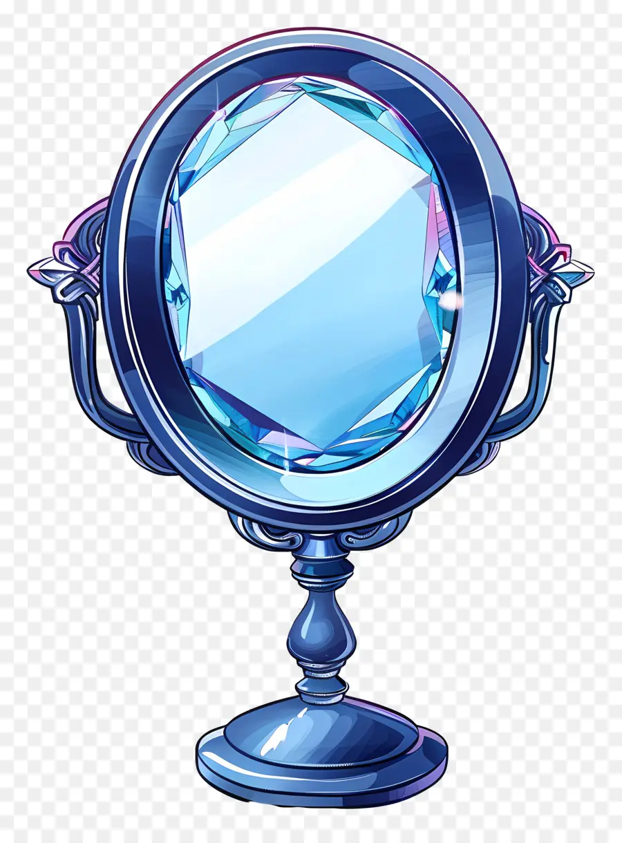 Miroir Bleu，Miroir Orné PNG