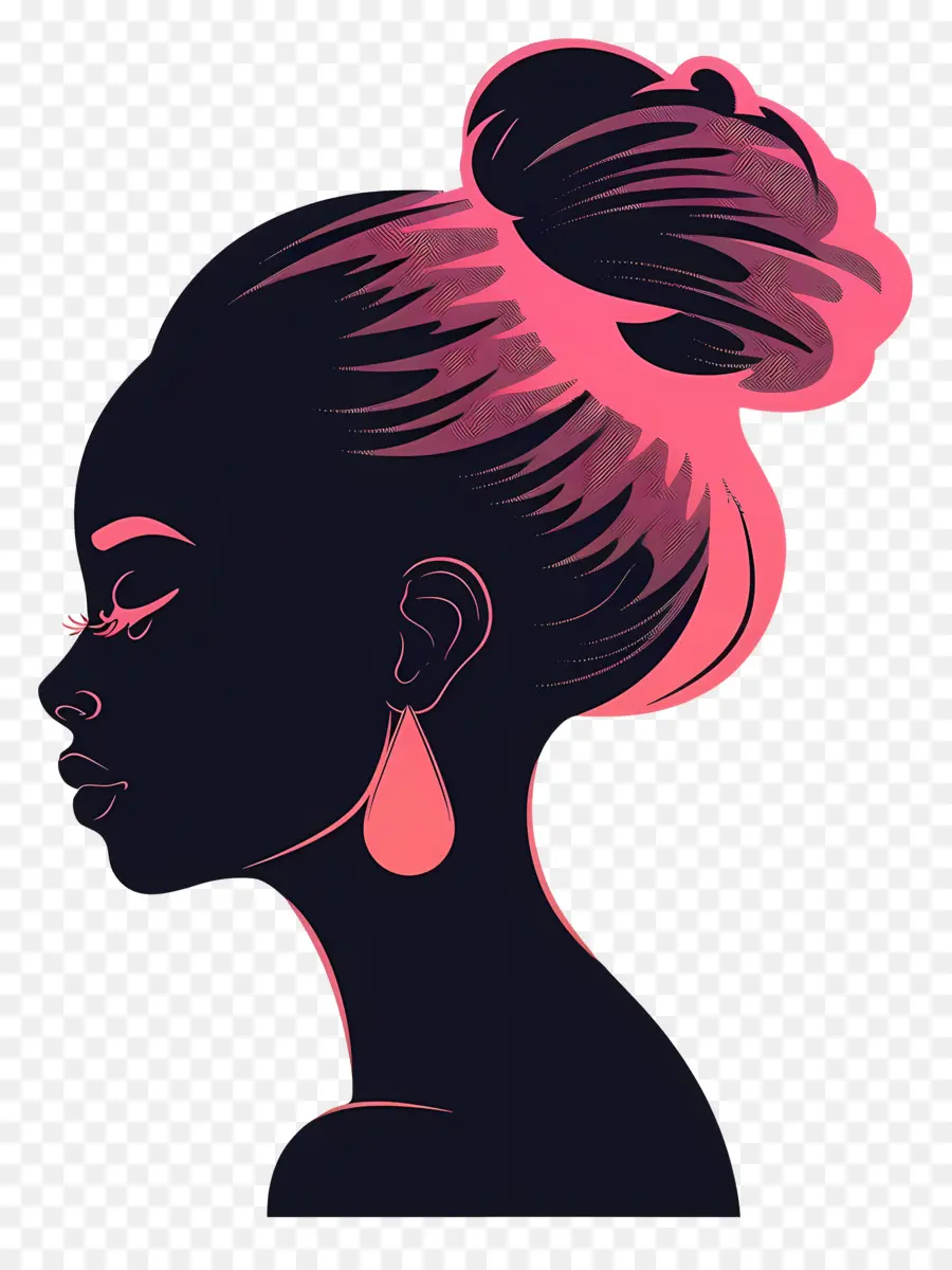 Barbie Head Silhouette，Silhouette PNG