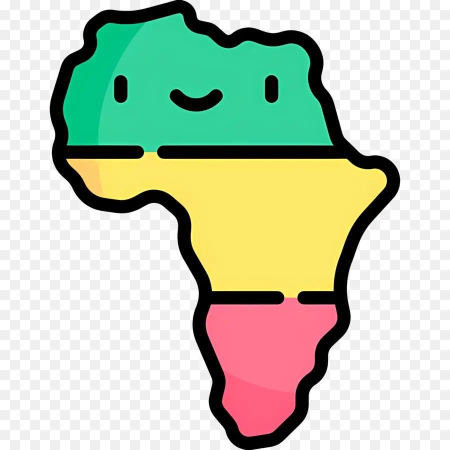 Afrique Carte，Conception Mignonne PNG