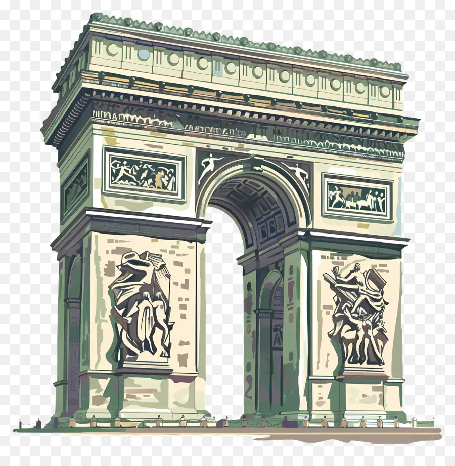 L'arc De Triomphe，Arche De Pierre PNG
