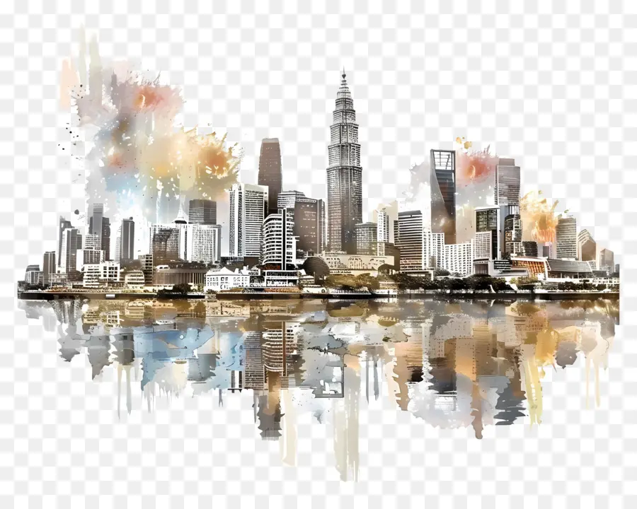 Bangkok Skyline，Paysage Urbain PNG