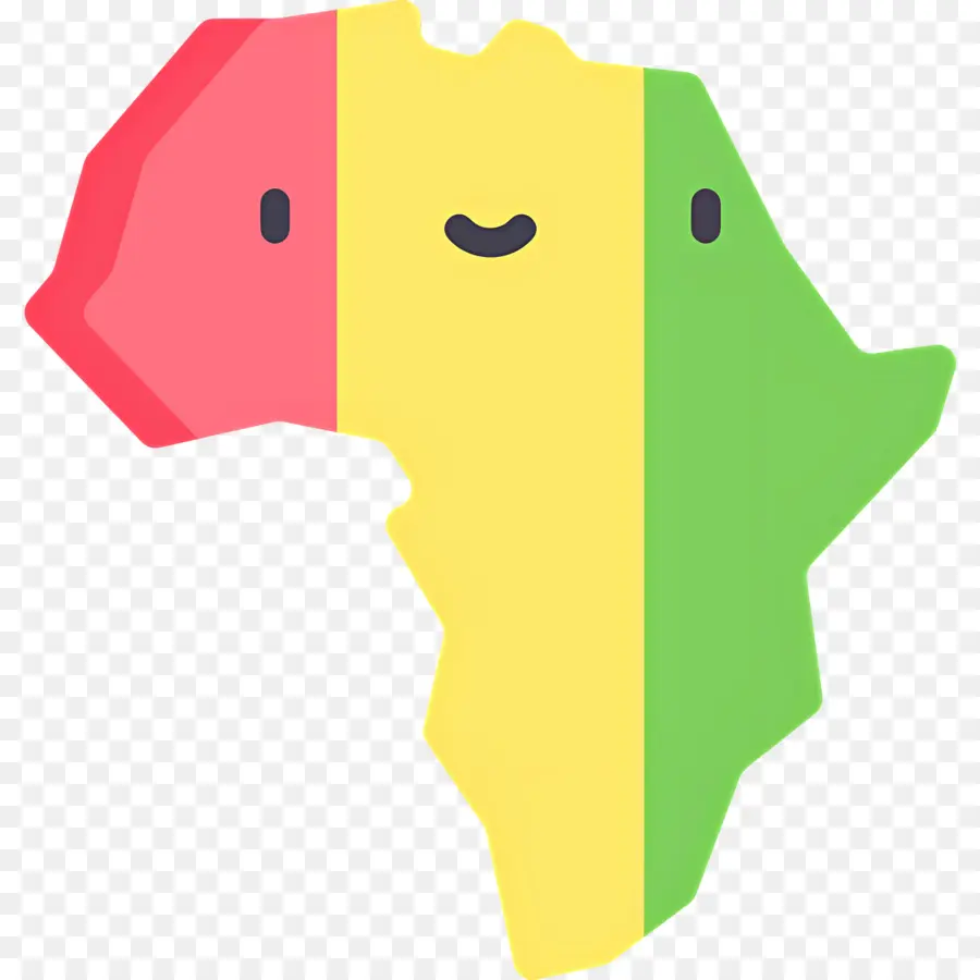 Afrique Carte，Le Ghana Flag PNG