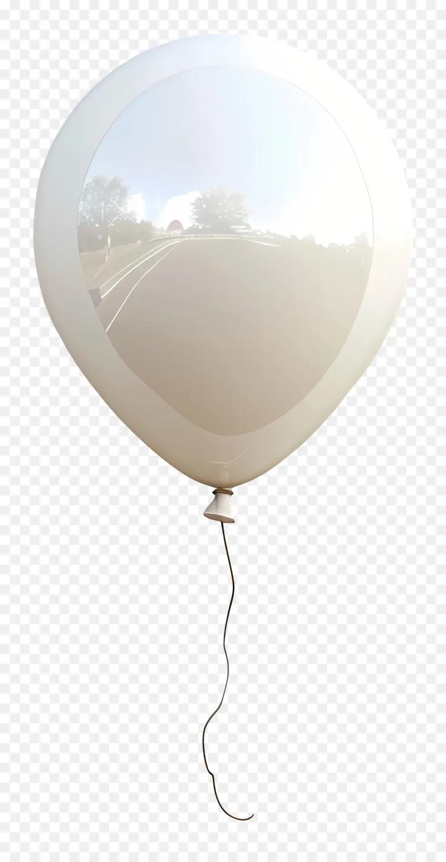 Seul Ballon，Ballon Blanc PNG