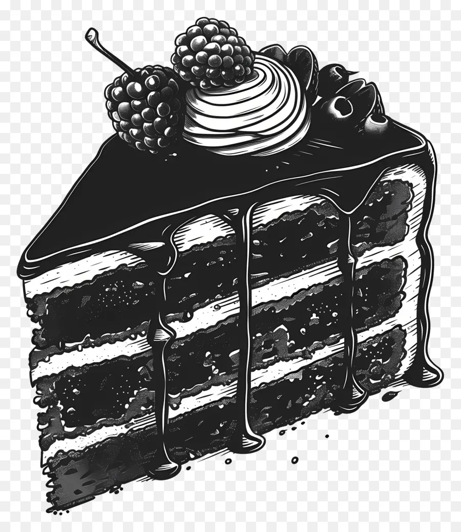 Gâteau Noir，Gâteau Au Chocolat PNG