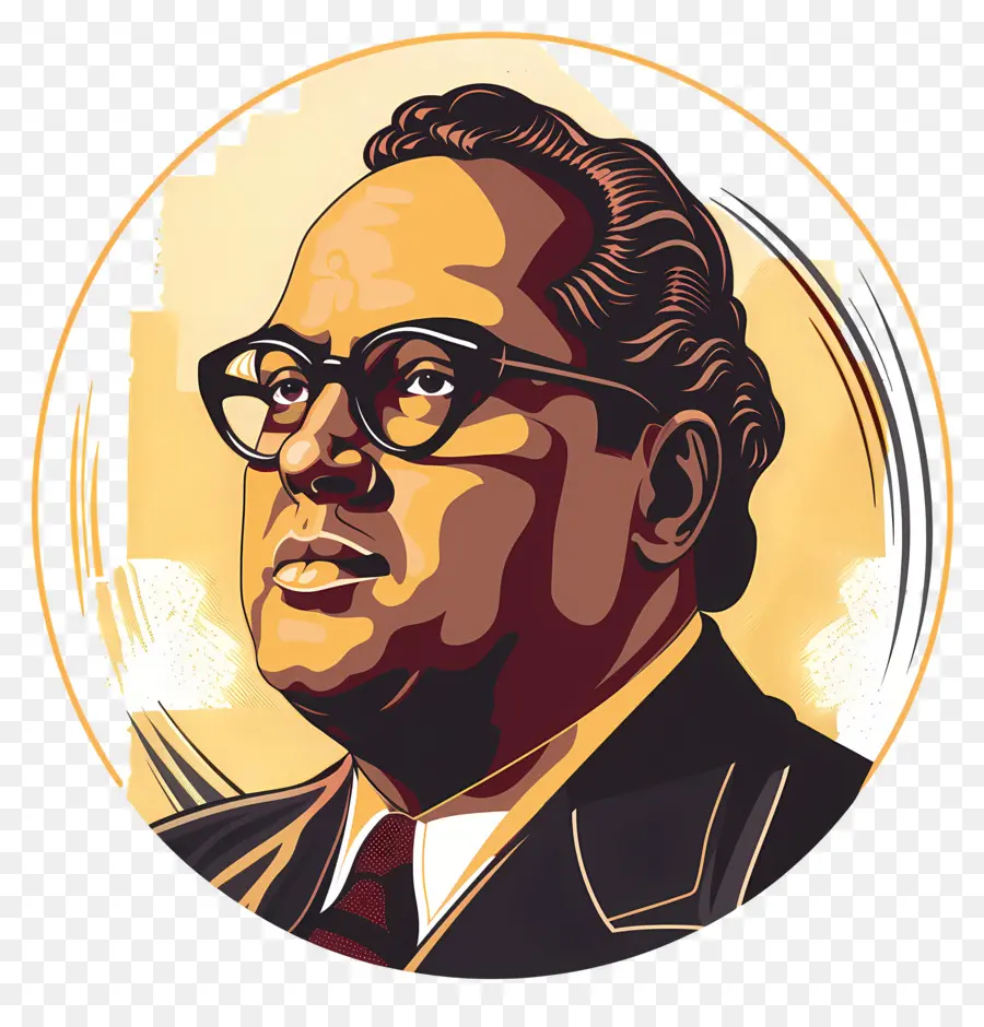 Bhimrao Ramji Ambedkar，Portrait D'un Homme PNG