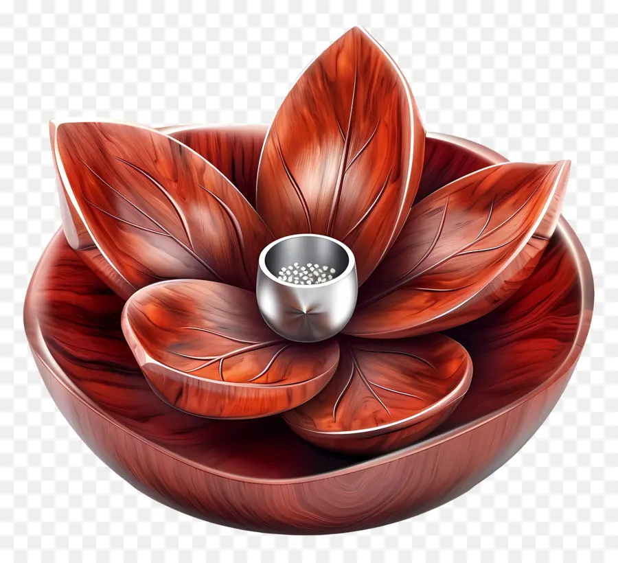 Art Floral，Bol En Bois PNG