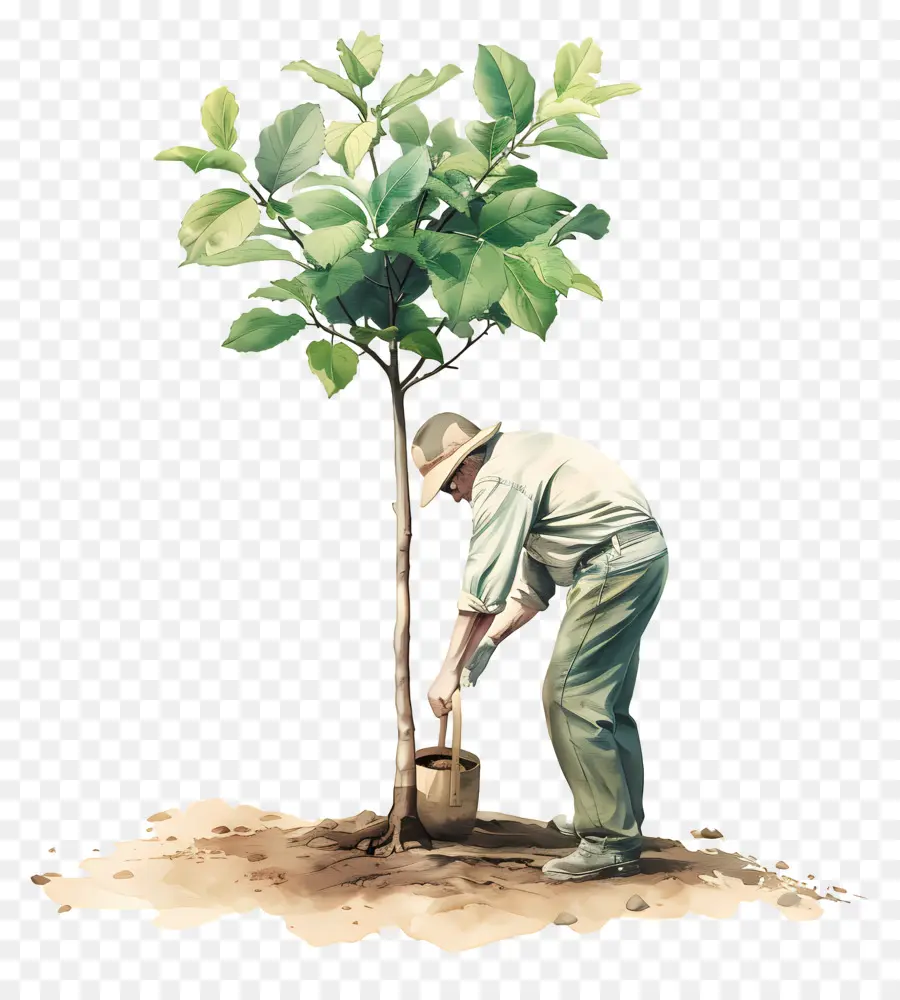 La Plantation D'arbres，Jardinage PNG