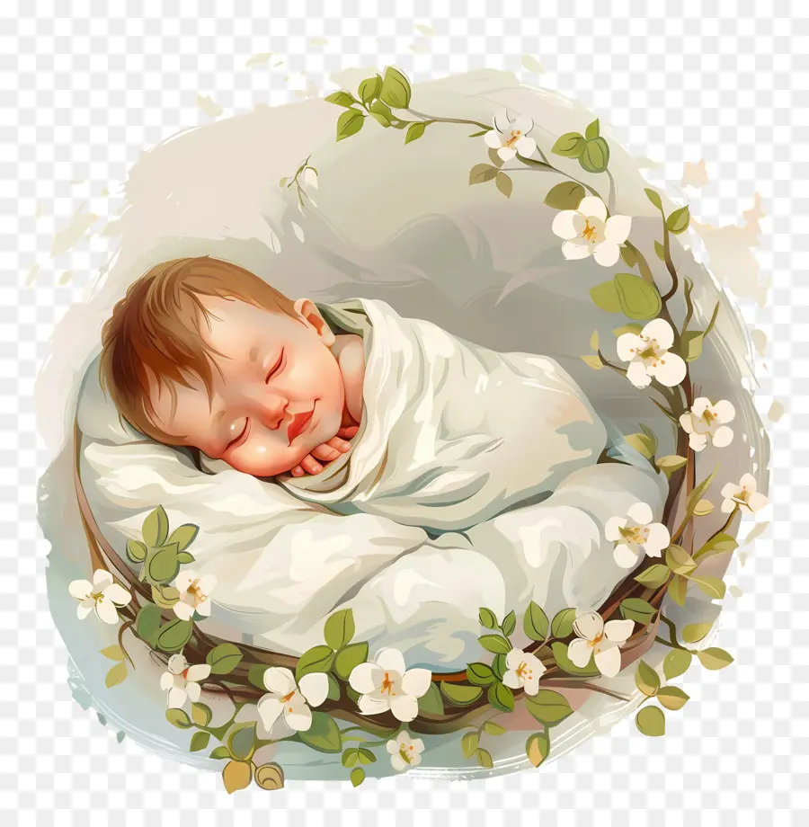 Nouveau Né，Bébé Qui Dort PNG