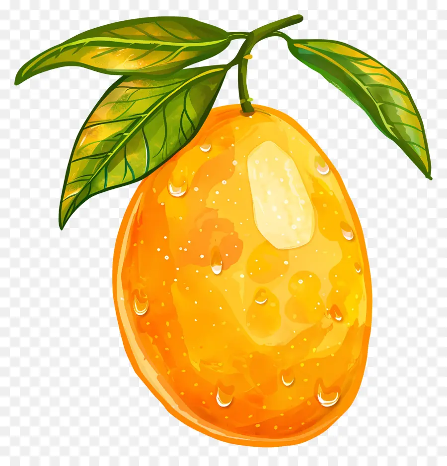 Des Fruits Du Manguier，Orange PNG