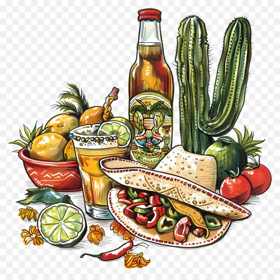 Cinco De Mayo，Cuisine Mexicaine PNG