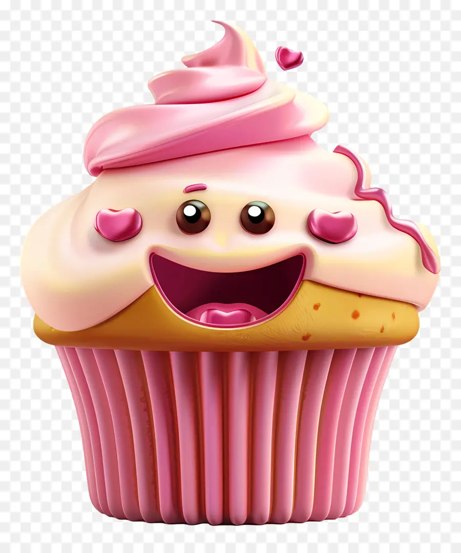 Dessert De Dessins Animés 3d，Cupcake PNG