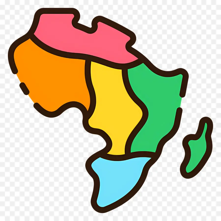 Afrique Carte，Les Pays Africains PNG