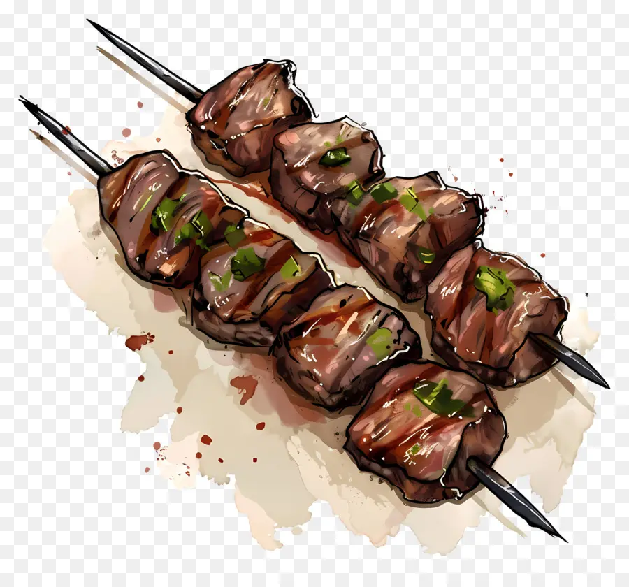 Brochette De Barbecue，Kebabs De Viande PNG