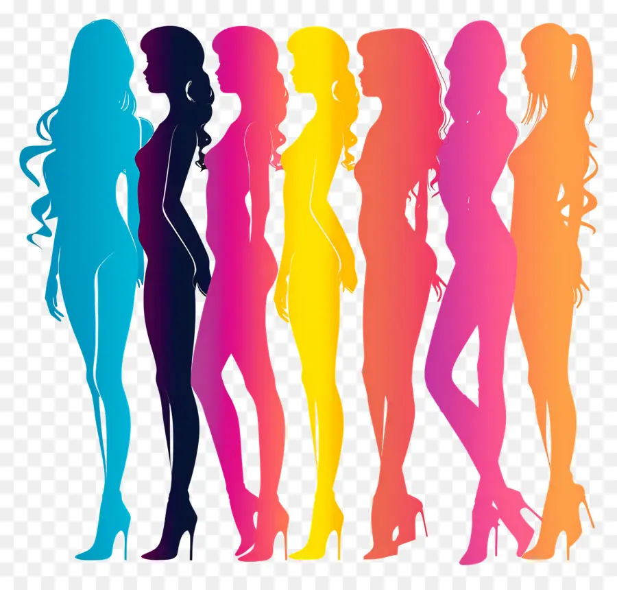 Silhouette De Barbie，Les Femmes PNG