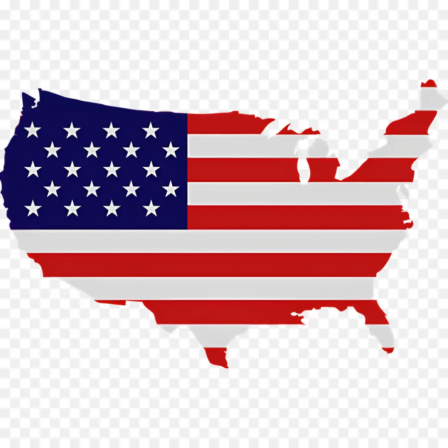 Carte Des états Unis，Drapeau Américain PNG