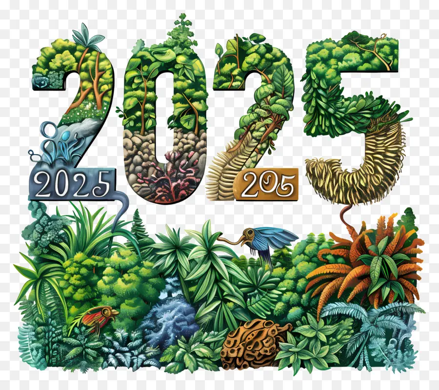 Nouvel An 2024，2025 PNG