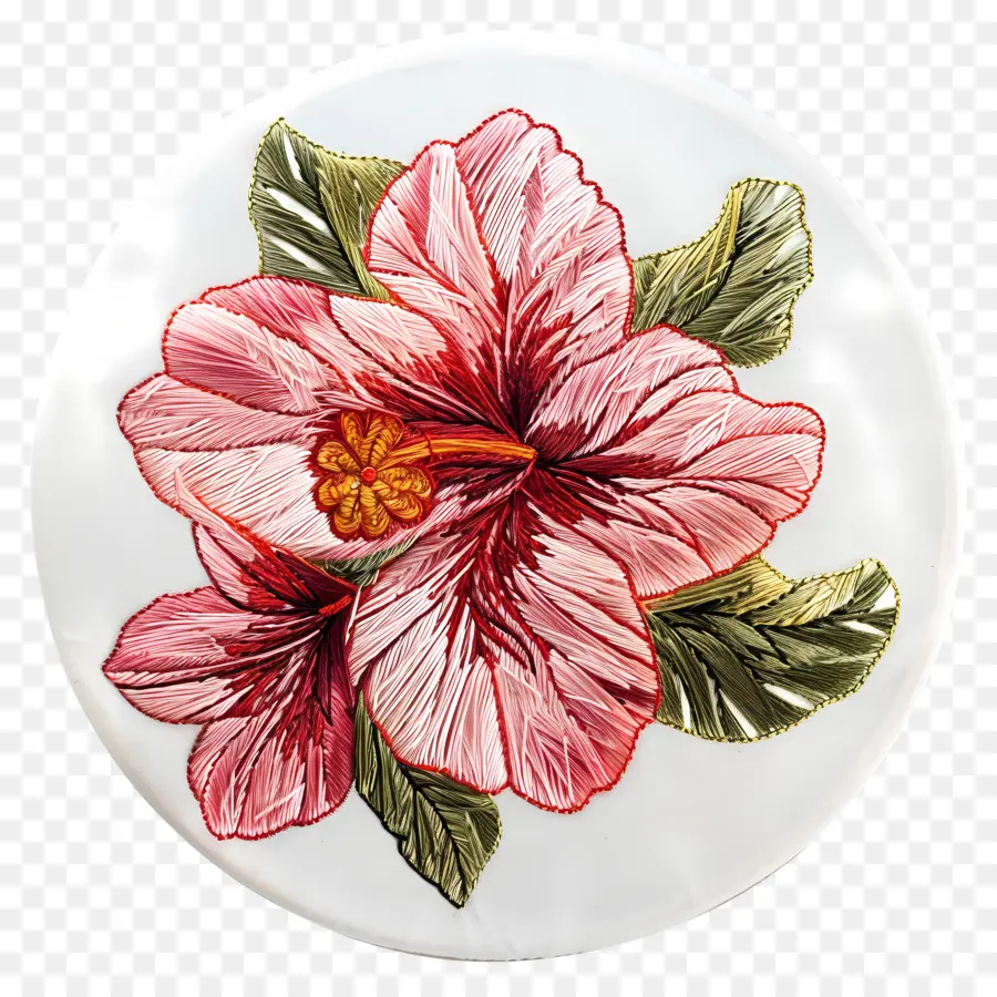 Broderie Fleur，Plaque En Céramique PNG