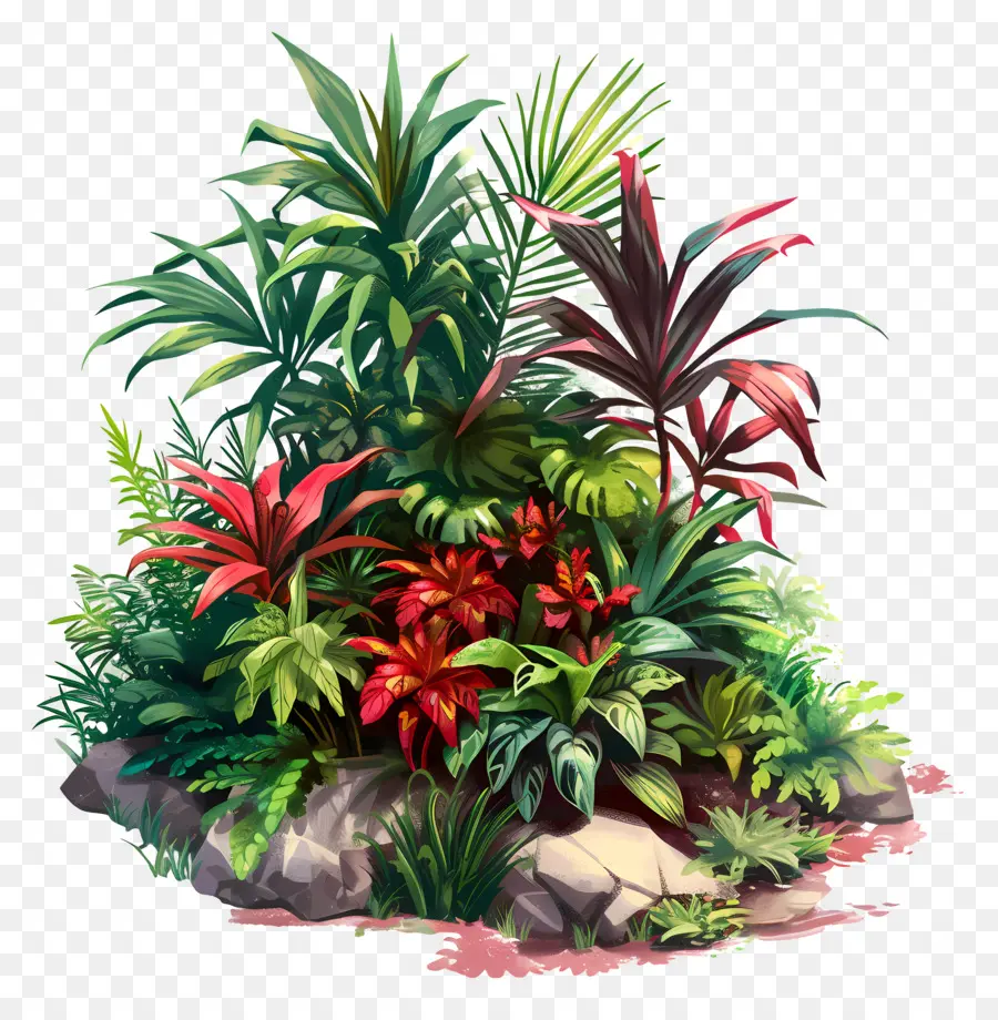 Couvre Sol，Plantes Tropicales PNG