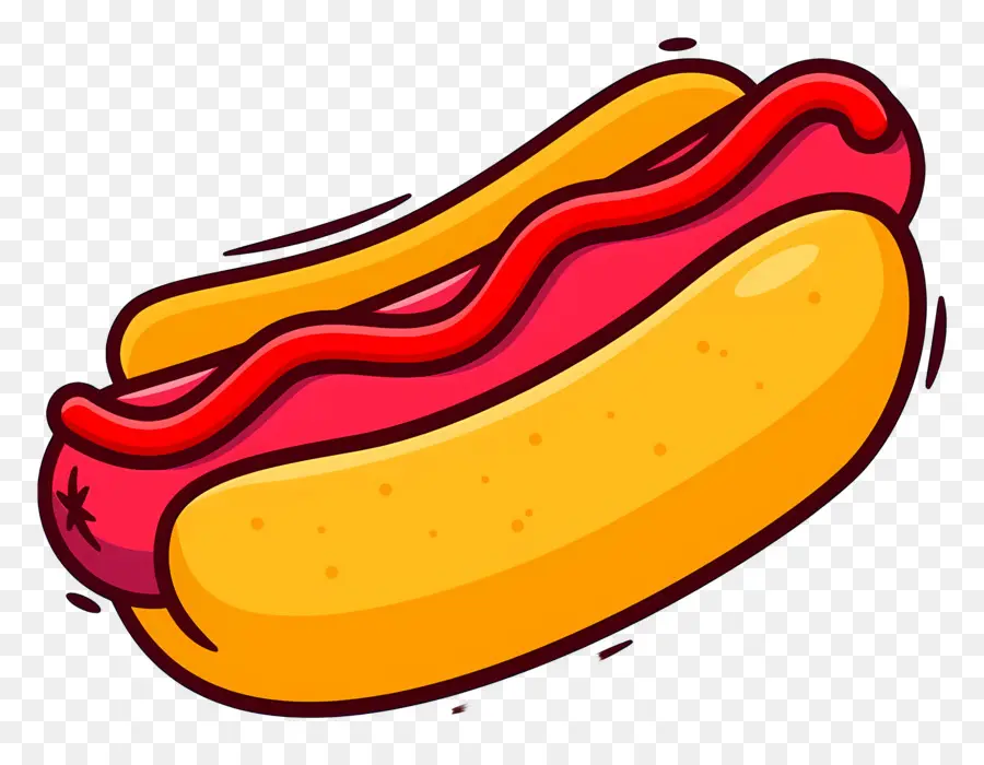 Hot Dog，Dessin Animé PNG
