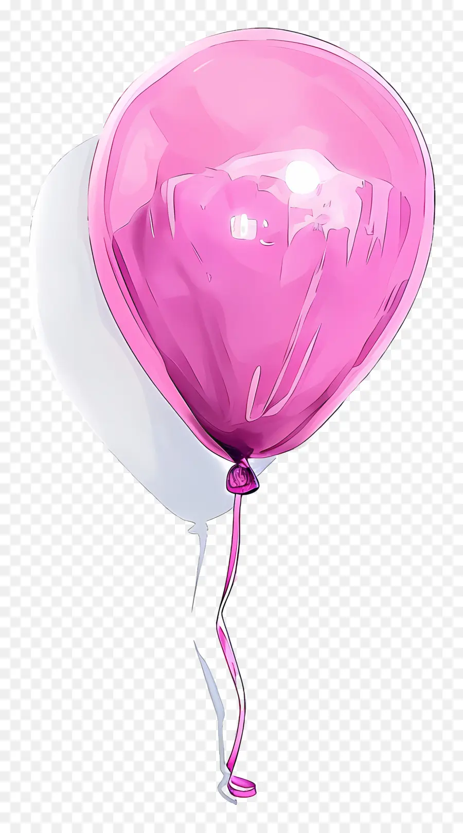 Ballon Rose，Ballon Violet PNG